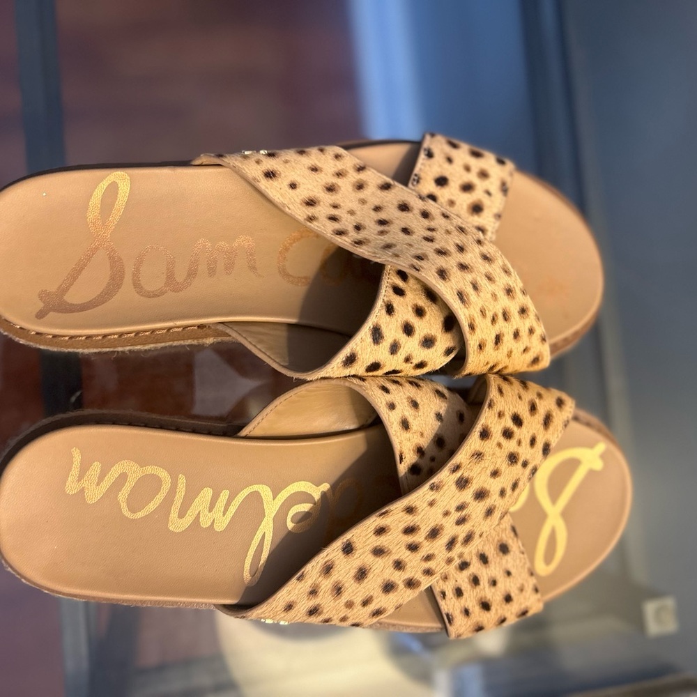 Sam Edelman Leopard Print Sandals